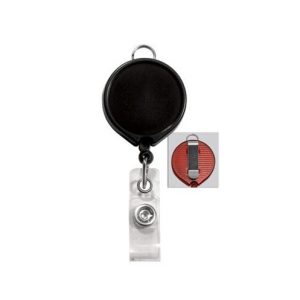 Round Badge Reel with Slide Clip and Vinyl Strap for Bulletin Board (36 in.)