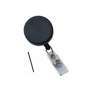 Heavy-Duty Badge Reel with Belt Clip, Nylon Cord and Reinforced Vinyl Strap (24 in.)