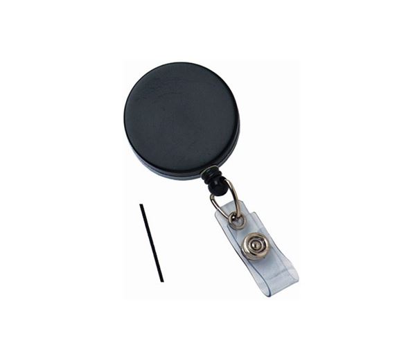 Heavy-Duty Badge Reel with Belt Clip, Nylon Cord and Reinforced Vinyl Strap (24 in.)