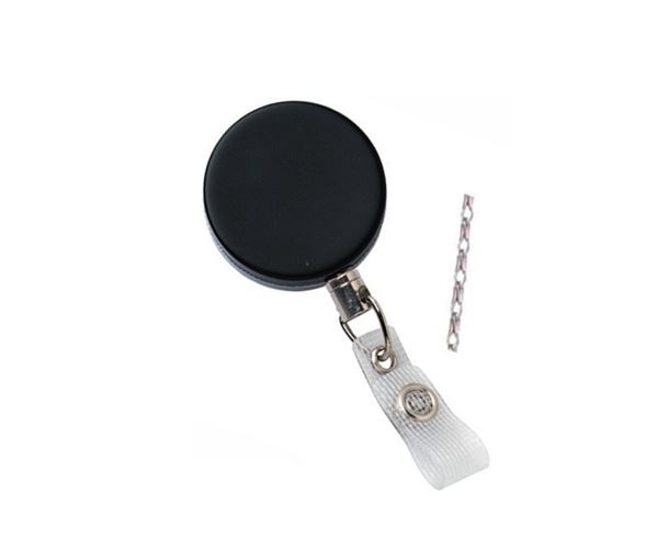 Heavy-Duty Badge Reel with Belt Clip, Link Chain and Reinforced Vinyl Strap (18 in.)