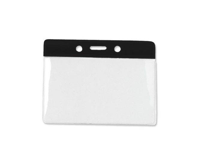 Horizontal Badge Holder with Color Bar - Military/Government Size – Image 2