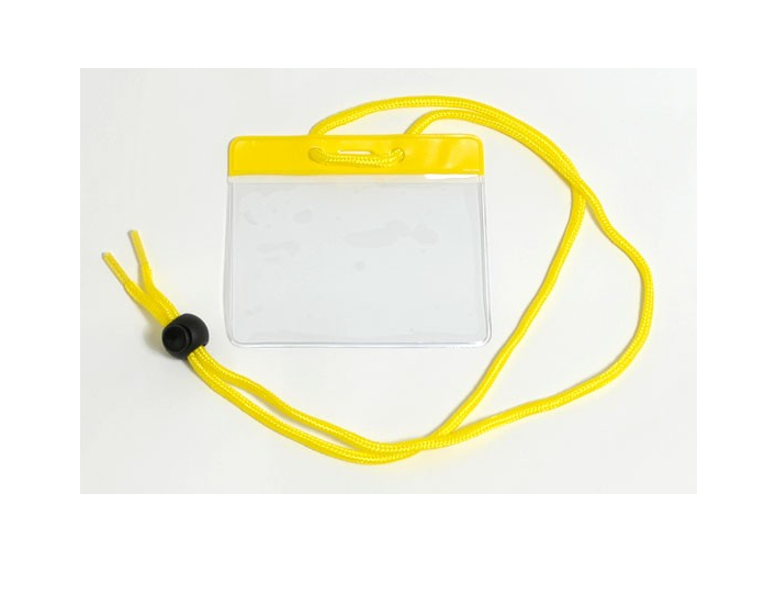 Horizontal Badge Holder with Color Bar and Lanyard - Military/Government Size – Image 7