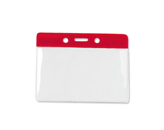 Horizontal Badge Holder with Color Bar - Military/Government Size